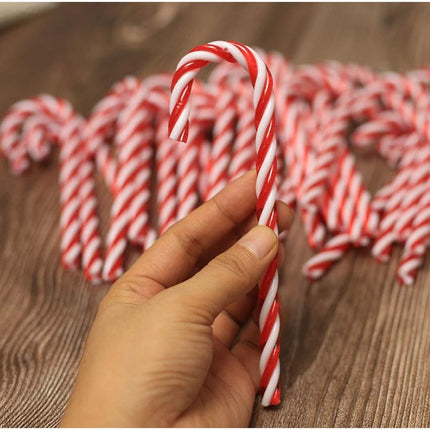 Christmas Decorations - 32 Pieces of Christmas Candy Canes - Red Christmas Hangers - Approx. 15 cm - For Christmas Tree and Interior.