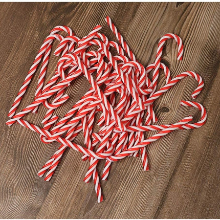 Christmas Decorations - 32 Pieces of Christmas Candy Canes - Red Christmas Hangers - Approx. 15 cm - For Christmas Tree and Interior.