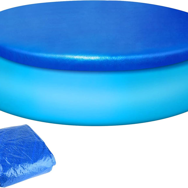 Pool Cover - Round Pool Cover - Round Pool Cover Dust Cover - Suitable for Round Inflatable Pools for Home Use - 10 ft.