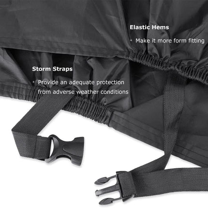 Bicycle cover - Waterproof bicycle cover - Dust, rain and UV protection - Suitable for 2 bicycles - Suitable for mountain bikes/racing bikes.