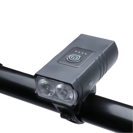 LED Bike Light Set - Bicycle Headlamp - 4 Light Modes USB Rechargeable Bike Lamp - Bike Lamp with Car Mode - IPX6 Rainproof - Suitable for Cycling, Camping, etc..