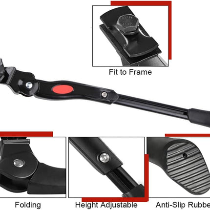 Bicycle stand - Adjustable bicycle stand - Aluminum bicycle stand - Suitable for mountain bikes, racing bikes and folding bikes with wheel sizes of 22"-24"-26"-28".