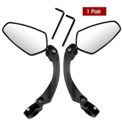 Bicycle rearview mirror - 1 pair - Black.