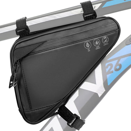 Bike frame bag - Waterproof bike bag for handlebars, head tube and saddle - Reflective bike bag - Suitable for outdoor, road and mountain biking.
