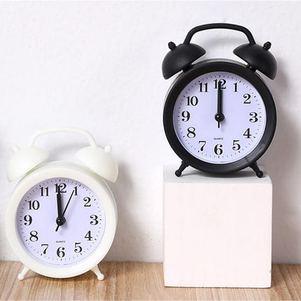 Children's Alarm Clock-Children's Alarm Clock-Children's Twin Bells-Cute Battery-Powered-Analog Mini Round Bedside Alarm Clock-Children's Gift Children's Student Alarm Clock Home Decor (Blue).