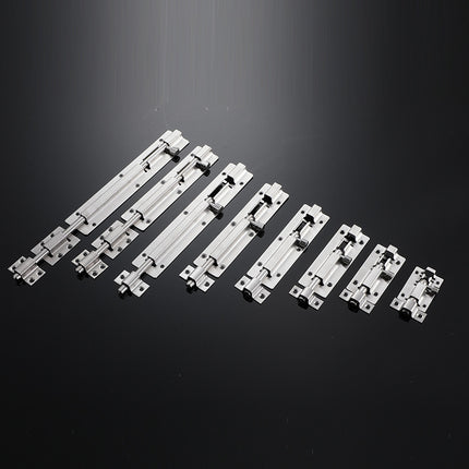 Door Latch - Sliding Latch Made of Stainless Steel 304 with Screws - Suitable for Bathrooms, Bedrooms, Sheds and Garden Toilets - 4" (97mm).