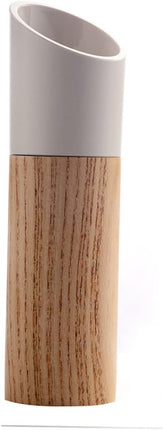 Pepper Mill - Manual Ceramic - Wooden Kitchen Utensil - For Freshly Ground Spices - Easy to Clean - 150mm * 45mm - Black.