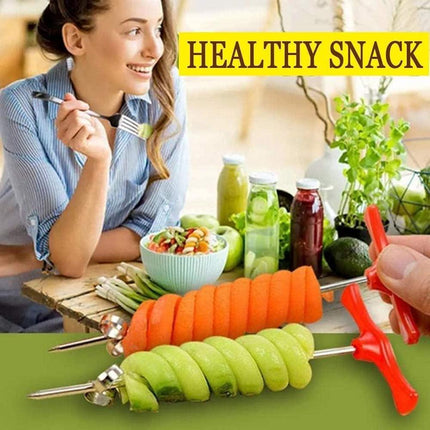 Vegetable cutter - Cutting tools - Potato, carrot, cucumber salad cutter - Manual spiral cutter - Baking - 20 pieces.