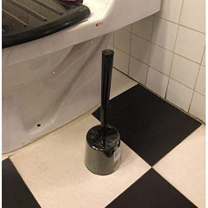 Toilet brush-Toilet holder-Black.
