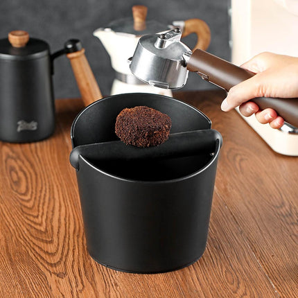 Silicone Coffee Grounds Container + Coffee Mat - Suitable for Office and Home - With Removable Tamper and Non-Slip Base.