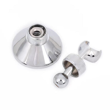 Shower Head Bracket - Adjustable Bracket - Bathroom Chrome Wall Mount - 22mm.