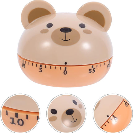 Egg Timer - Timer - Cartoon Bear Kitchen Reminder Timer - Mechanical Timer Kitchen Food Timer - Kitchen Countdown Timer - Digital Kitchen Timer - Working Cooking Utensils - Metal Interior Modeling - 1 Piece.