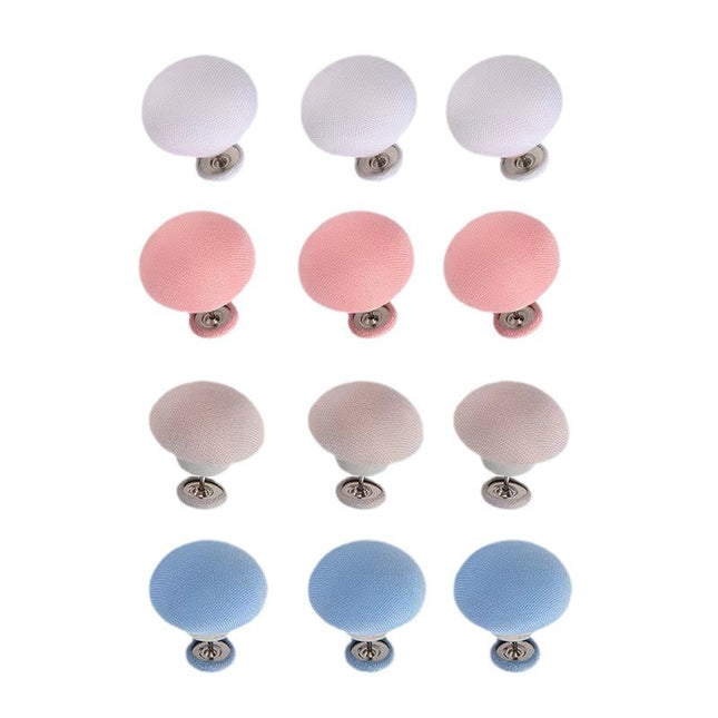 Duvet Clips - Duvet Clips - New Mushroom Duvet Fasteners - Needleless Sheets - Duvet Fastening Tool - 12 Pieces.