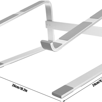 Laptop Stand - Riser - Ergonomic Desktop Computer Stand Made of Aluminum Alloy - with Anti-slip Pads and Ventilation Design - Suitable for 10-17.3 Inch Laptops.