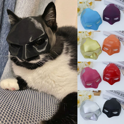Cat Mask - Bat Cat Avengers Mask - Pet Supplies - Black.
