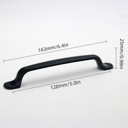Cabinet handles, children's room handles, cabinet knobs, drawer pulls for wardrobes, kitchen handles - aluminum alloy - 2 pieces - (post spacing 96 mm).