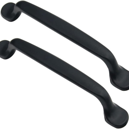 Cabinet handles, children's room handles, cabinet knobs, drawer pulls for wardrobes, kitchen handles - aluminum alloy - 2 pieces - (post spacing 128 mm).