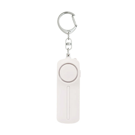 Personal Safety Alarm - Keychain - with LED Light 130DB Personal Alarm - for Women, Girls and Seniors - White.