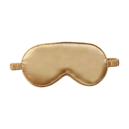 Sleep Mask - Rayon Sleep Mask Set with Headband and Storage Bag - Comfortable Sleep Mask - Perfect for Relaxation and Travel - Fashionable Sleep Mask - Unisex - Gold.