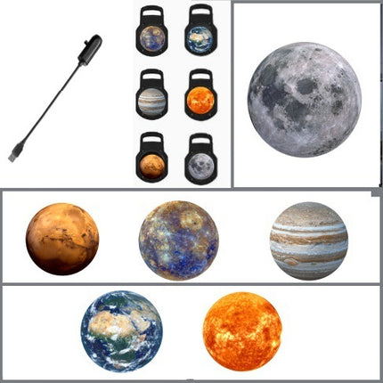 Night Light - Projector - Moon Lamp - Moon Projection - USB - Perfect for Bedroom Selfies - Bedroom Ceiling, Room Decoration.