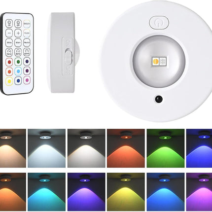 LED Cabinet Light - Rechargeable Bar Lamp with Dimmer and Remote Control - 500mAh USB Dimmable Recessed Light - Suitable for Kitchen, Bedroom, etc..
