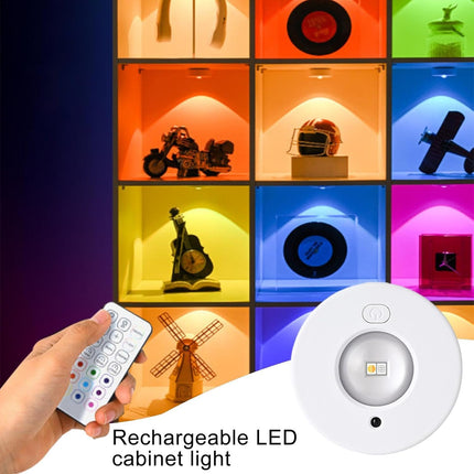 LED Cabinet Light - Rechargeable Bar Lamp with Dimmer and Remote Control - 500mAh USB Dimmable Recessed Light - Suitable for Kitchen, Bedroom, etc..