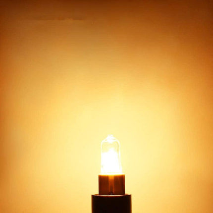 Halogen lamp - G9 Clear halogen lamp - Warm yellow light - 230V 25W - Suitable for pendant lamps - 10 pieces.