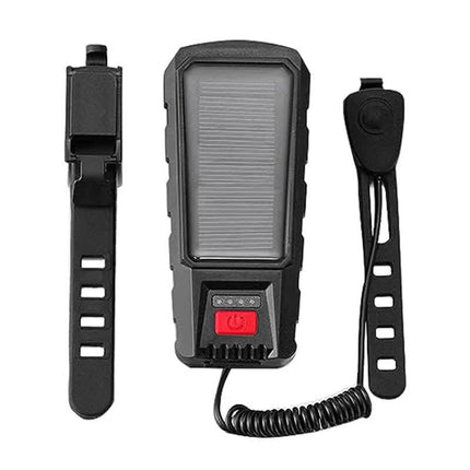 Bicycle Light - Bicycle Front Light - Rechargeable - Solar Powered with High Durability, Dual Lights Ultra-Bright with Horn Function, USB Rechargeable.