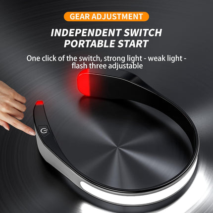 Rechargeable LED Headlamp - 230° Wide Beam Headlamp for Night Walking, Running, Camping, Night Fishing and Cycling - Multifunctional Rechargeable Headlamp and Neck Torch - Waterproof, Super Bright COB LED Light with Adjustable Strap.