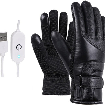 Electric Heated Gloves - USB Rechargeable, Waterproof & Breathable with Adjustable Fit for Skiing, Cycling, Hiking & Outdoor Adventures – Ideal for Cold Weather Conditions.