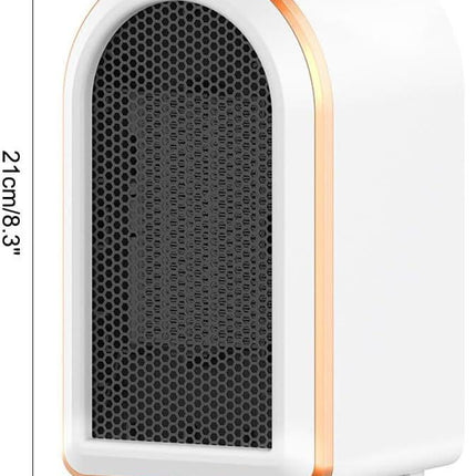 Fan Heater - 1200W Portable Heater with PTC Graphene Heating - Fast Heating, 360° Heat Circulation, Quiet Operation, 12-Hour Timer, LED Display.