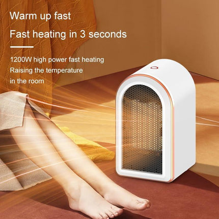 Fan Heater - 1200W Portable Heater with PTC Graphene Heating - Fast Heating, 360° Heat Circulation, Quiet Operation, 12-Hour Timer, LED Display.