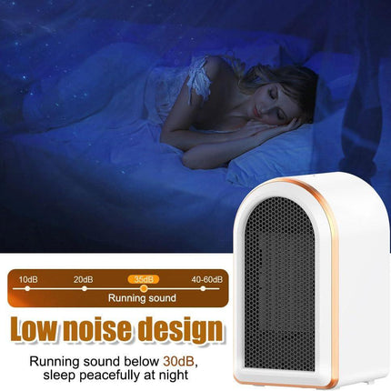 Fan Heater - 1200W Portable Heater with PTC Graphene Heating - Fast Heating, 360° Heat Circulation, Quiet Operation, 12-Hour Timer, LED Display.