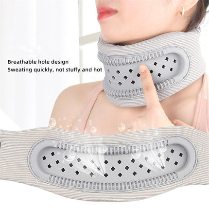 Neck Brace - Neck Pain - Neck Brace for Pain Relief and Support, Soft Adjustable Cervical Collar, Neck Traction Device, Neck Protectors for Spinal Stability and Alignment, Neck Pressure Relief for Men and Women - Gray.