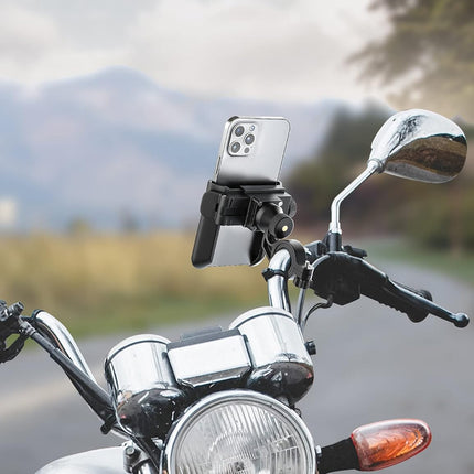Bike Phone Holder - 1S Quick Release & 360 Degree Rotatable - For Motorcycle, Scooter & MTB - Universal 3.5-7.0 Inch.