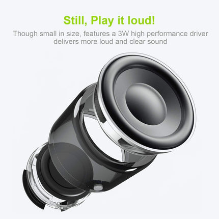 Mini Bluetooth Speaker (Silver) | Portable & Pocket-Sized | Powerful Bass with Passive Radiator | 12-Hour Battery Life | Ideal for Outdoors.