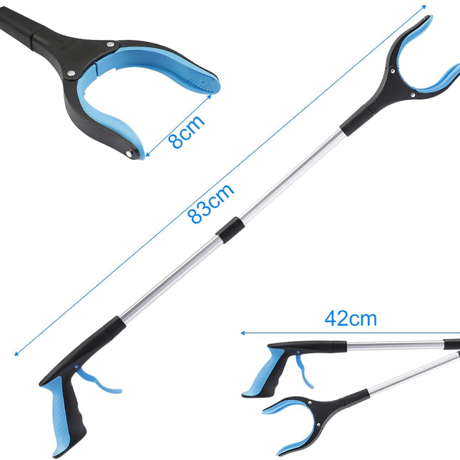 Grabber Set of 2 - 83 cm - Foldable Grabber - With Magnet & 360° Rotating Head - Litter Grabber.