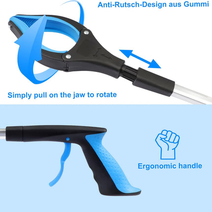 Grabber Set of 2 - 83 cm - Foldable Grabber - With Magnet & 360° Rotating Head - Litter Grabber.