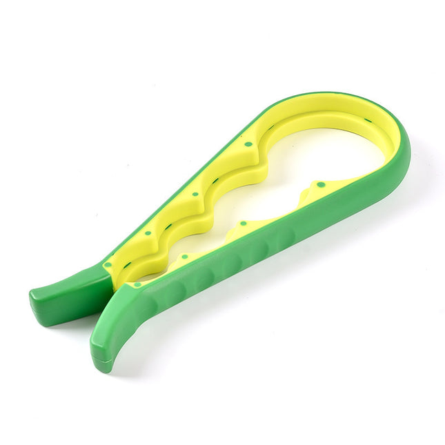 Multifunctional Jar Opener & Bottle Opener - Non-Slip Kitchen Aid - Ideal for the Elderly & Weak Hands - Green.