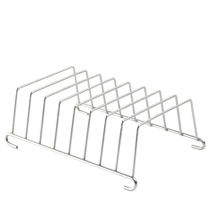 Airfryer Bread Rack - Stainless Steel Toast Rack - Bread Holder - Breakfast Accessory - Silver.