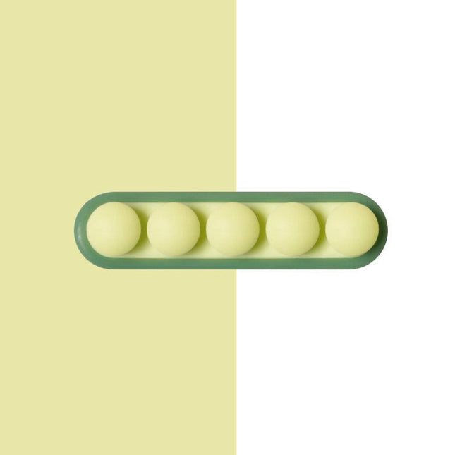 Pea Pod Cable Organizer - Green - Self-Adhesive Cable Holder - Silicone - For Office & Home.