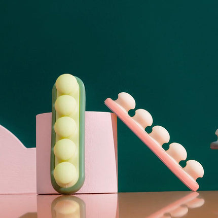 Pea Pod Cable Organizer - Green - Self-Adhesive Cable Holder - Silicone - For Office & Home.
