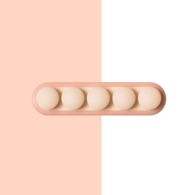 Pea Pod Cable Organizer - Pink - Self-Adhesive Cable Holder - Silicone - For Office & Home.