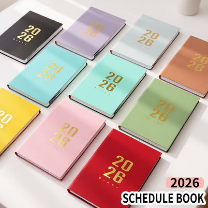 Agenda 2026 - Daily Agenda - A5 Format - 1 Day per Page - 304 Pages - [Light Brown] - Hardcover.