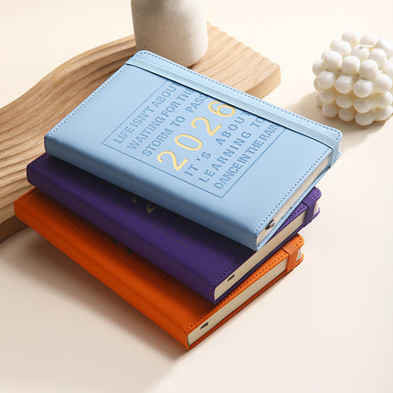 Agenda 2026 - Daily Agenda & Planner - A5 Format - 365 Day Overview - Hardcover - [Light Blue].