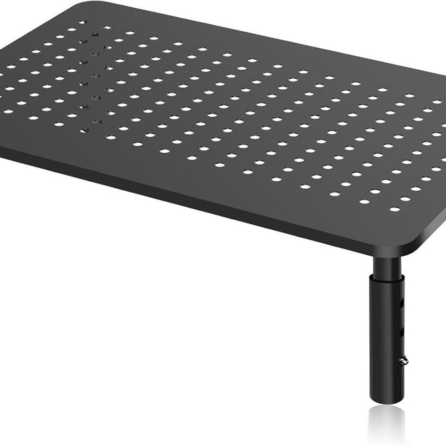 Metal Monitor Riser - Screen Stand - Adjustable in 3 Heights - Black.