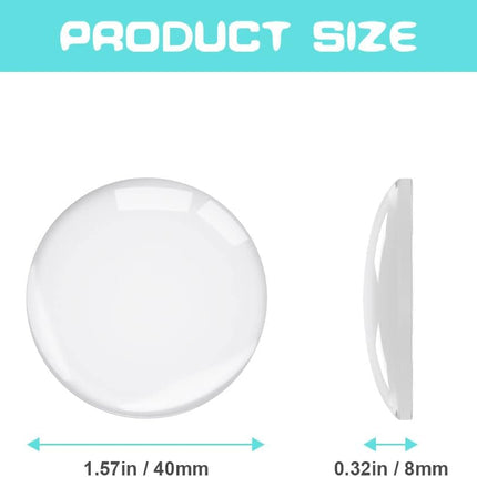 Door Stopper Wall Transparent - Set of 12 - Ø 4 cm - Self-adhesive Door Buffers - Wall Protection against Door Handles.