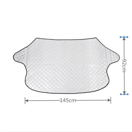 Car Windshield Cover - Anti-Freeze Blanket & Sunshade - Layered Winter Cover - 145 x 92 cm - Protection against Snow and Ice.