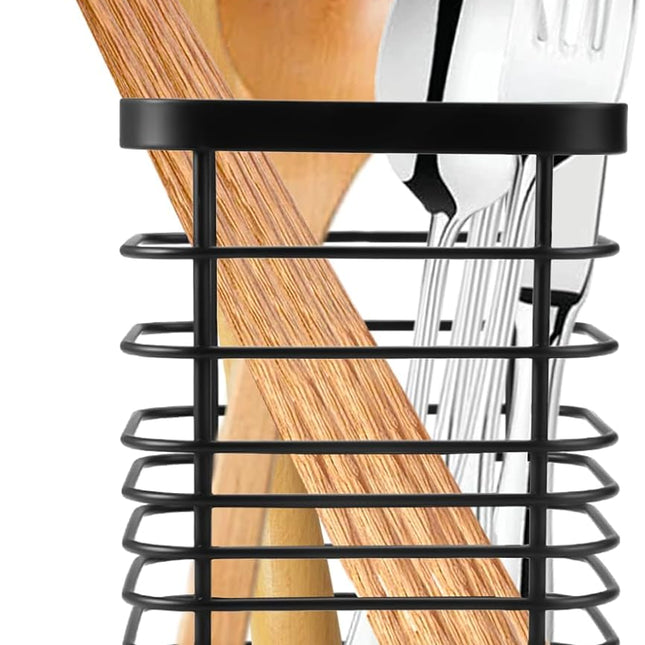 Kitchen utensil storage, cutlery basket stainless steel kitchen utensil holder stainless steel for worktop kitchen utensil holder cutlery holder worktop cutlery basket for kitchen utensils.