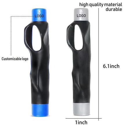 Golf Grip Trainer – Hand Position Corrector for Beginners – Ergonomic Golf Club Grip – Practice Aid for Indoor & Outdoor Training – Gray – 1 Piece.